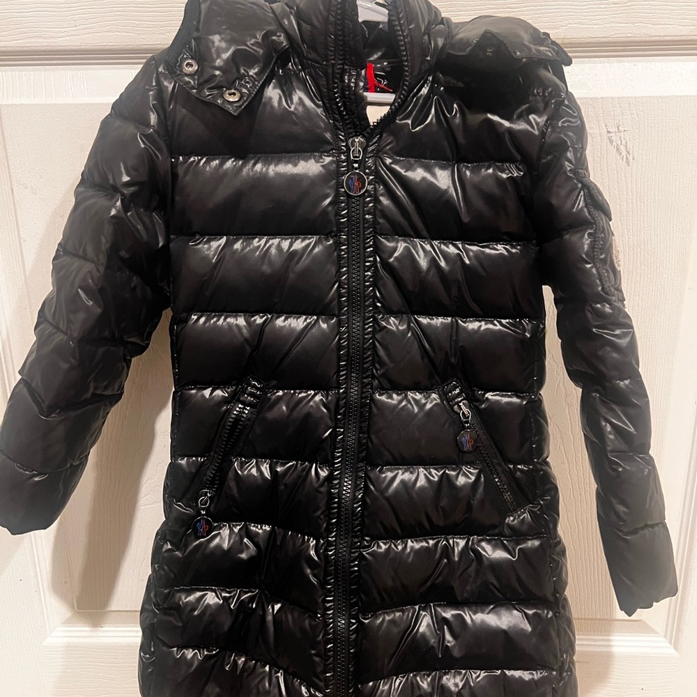 Moncler Black Jacket with Comic Detail